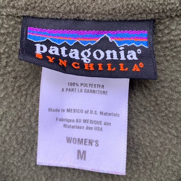 Womens Patagonia Synchilla Fleece 1/4 Quarter Zip Long Sleeve Jacket Pullover M - Picture 6 of 6